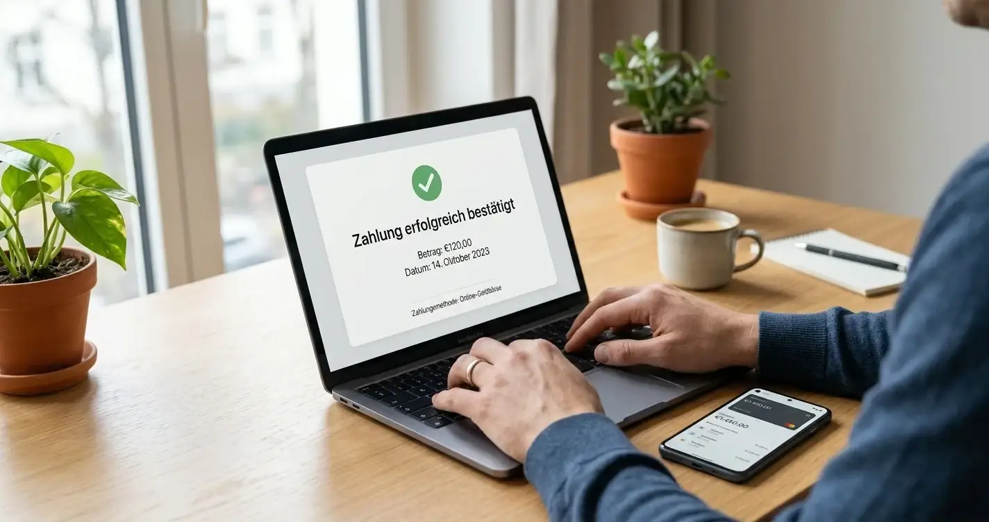 PayPal-Zahlung im deutschen Online-Casino auf Laptop und Smartphone