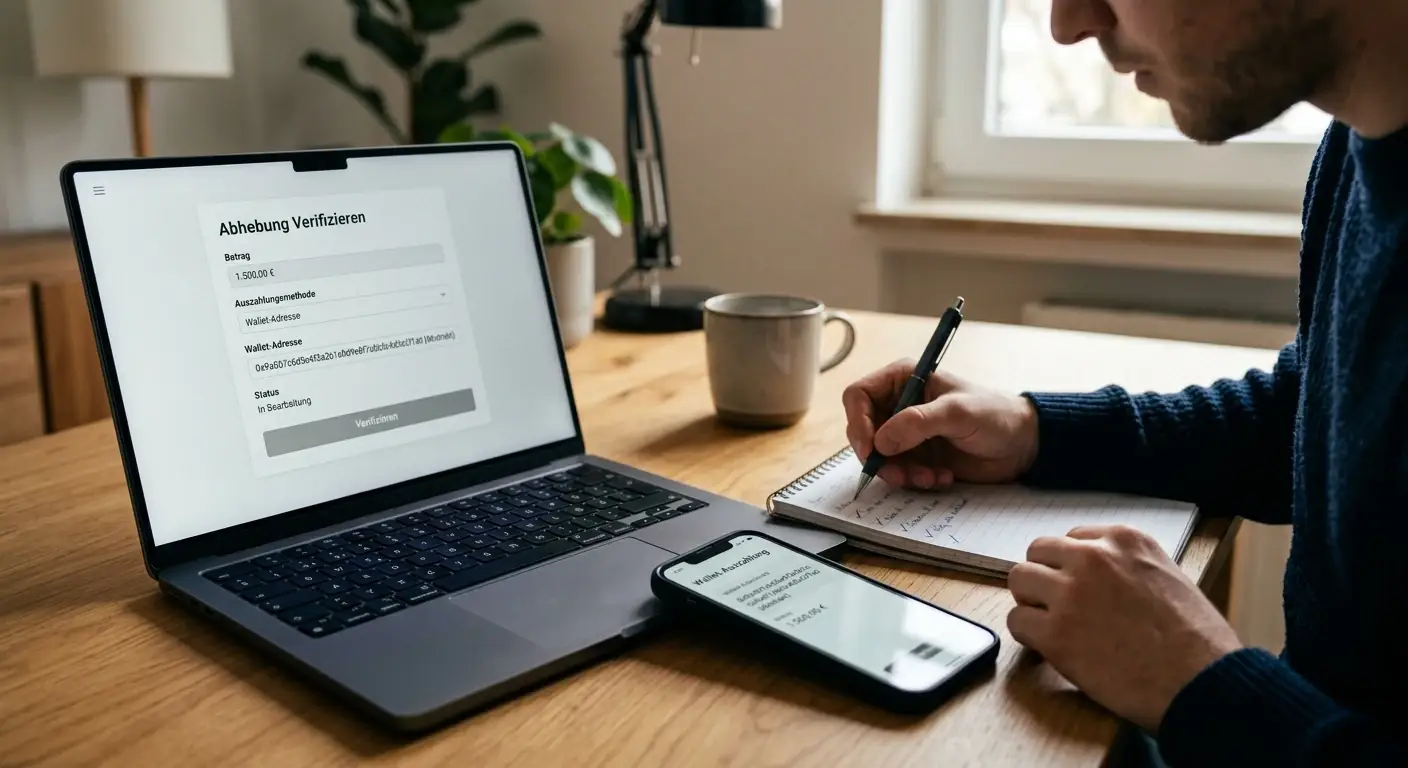 BNB-Auszahlung mit neutraler Wallet- und Adressprüfung