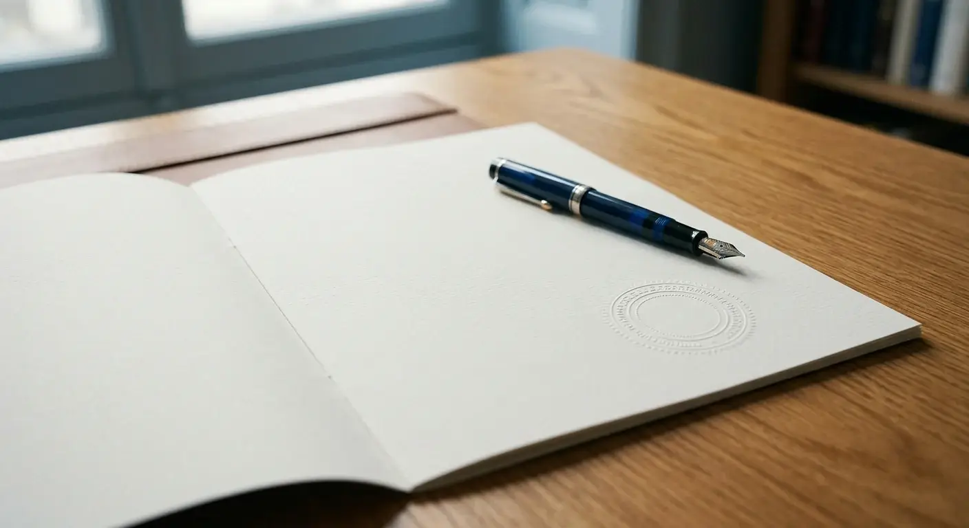 Amtliches Dokument mit Stempel als Symbol der deutschen KYC-Pflicht