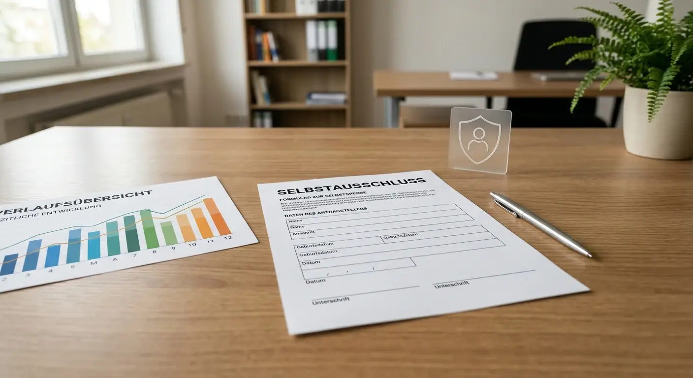 Neutrale Darstellung von Spielerschutz, Sperrdatei und Einzahlungslimit