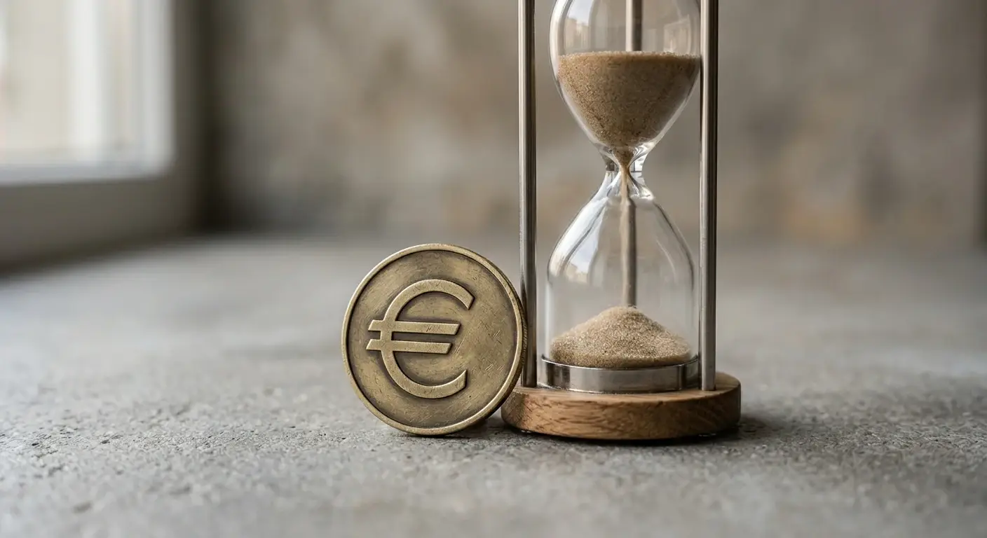 Symbolische Darstellung der Ein-Euro-Einsatzgrenze bei deutschen Online-Slots