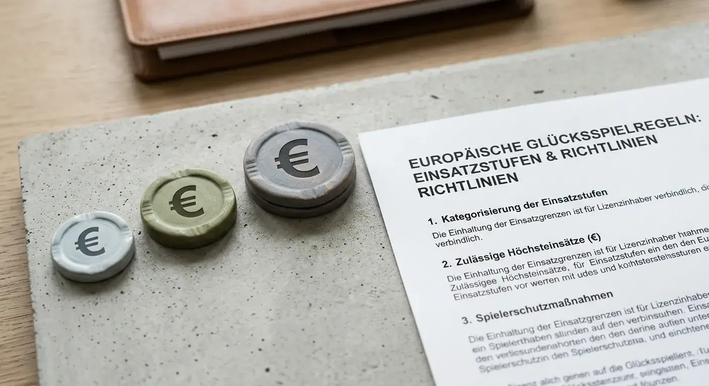 Neutrale Infografik mit Euro-Symbolen für 1-, 3- und 5-Euro-Einsatzstufen