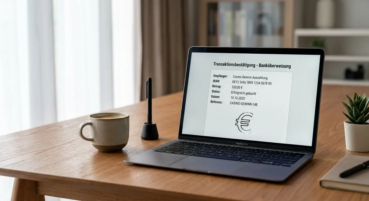 Auszahlung nach einer Kreditkarte-Einzahlung
