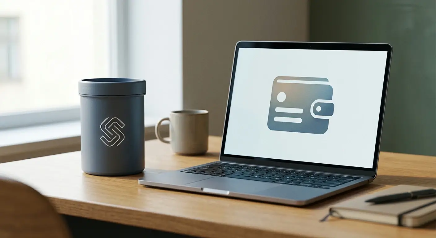 Neutrale Darstellung eines PaysafeCard-Kontos neben einem Wallet