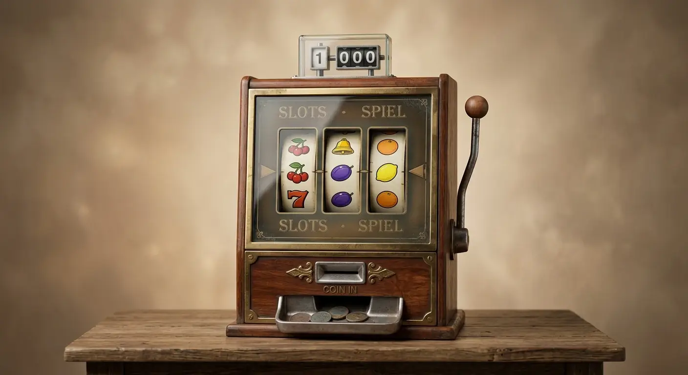 Spielautomat mit hoher Auszahlungsquote und klassischen Fruchtsymbolen auf den Walzen