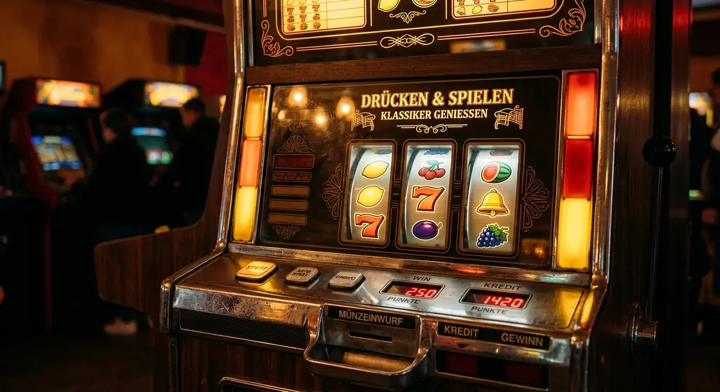 Klassische Spielhallen-Automaten wie aus der deutschen Eckkneipe