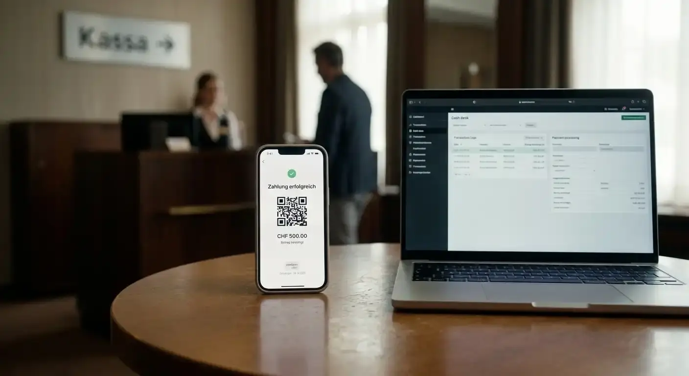QR-Code und TWINT-App für die Casinoeinzahlung