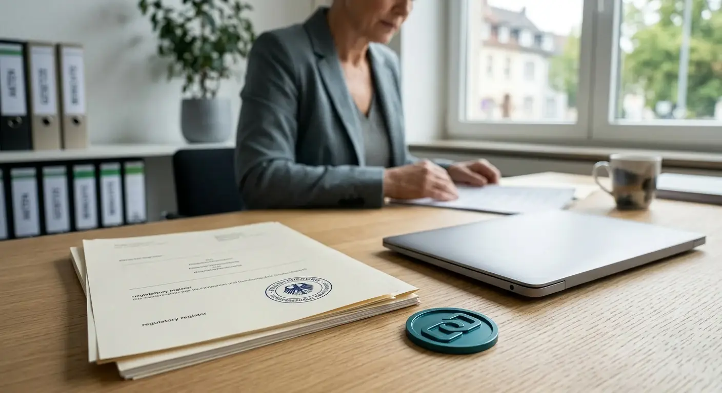 Deutsche Glücksspielregulierung mit neutralem Registerdokument und Prüfschreibtisch